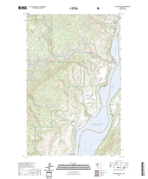 USGS Topographic Map – Bangs Mountain