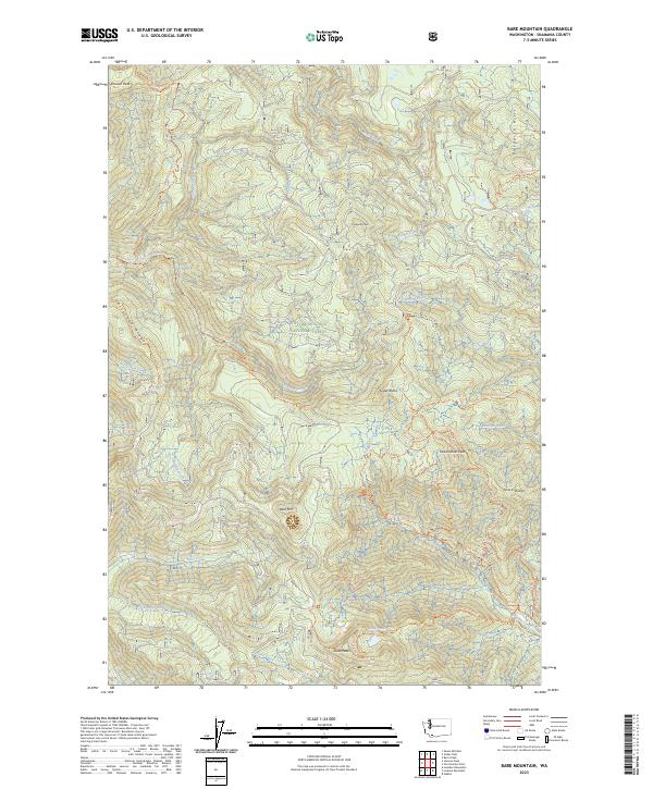 USGS Topographic Map – Bare Mountain