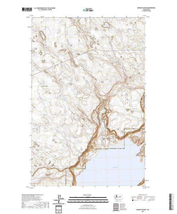 USGS Topographic Map – Barker Canyon