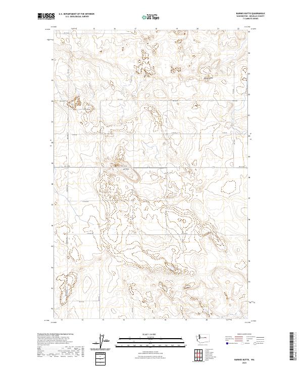 USGS Topographic Map – Barnes Butte