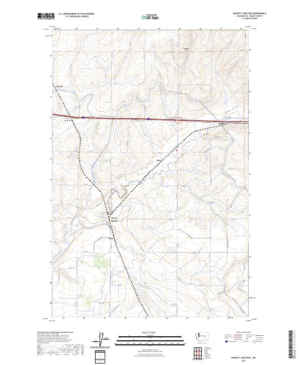 USGS Topographic Map – Bassett Junction