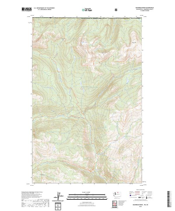 USGS Topographic Map – Bauerman Ridge