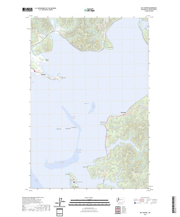USGS Topographic Map – Bay Center