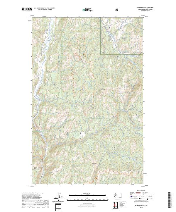 USGS Topographic Map – Bear Mountain