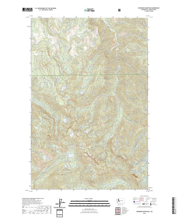 USGS Topographic Map – Bearhead Mountain