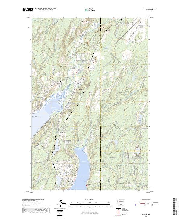 USGS Topographic Map – Belfair