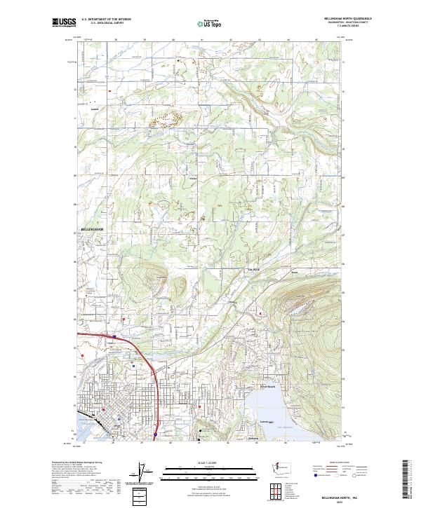 USGS Topographic Map – Bellingham North