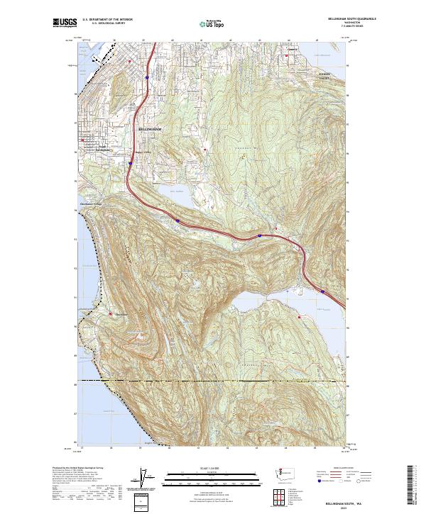 USGS Topographic Map – Bellingham South