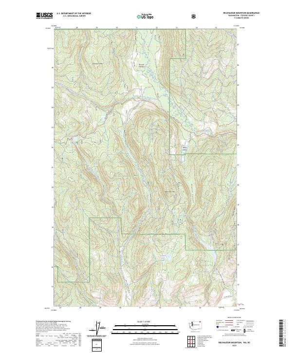 USGS Topographic Map – Belshazzar Mountain