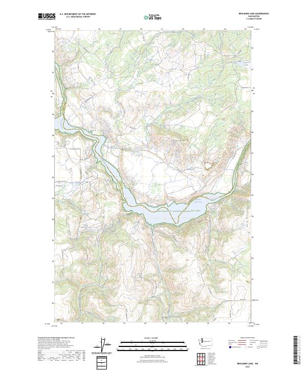 USGS Topographic Map – Benjamin Lake