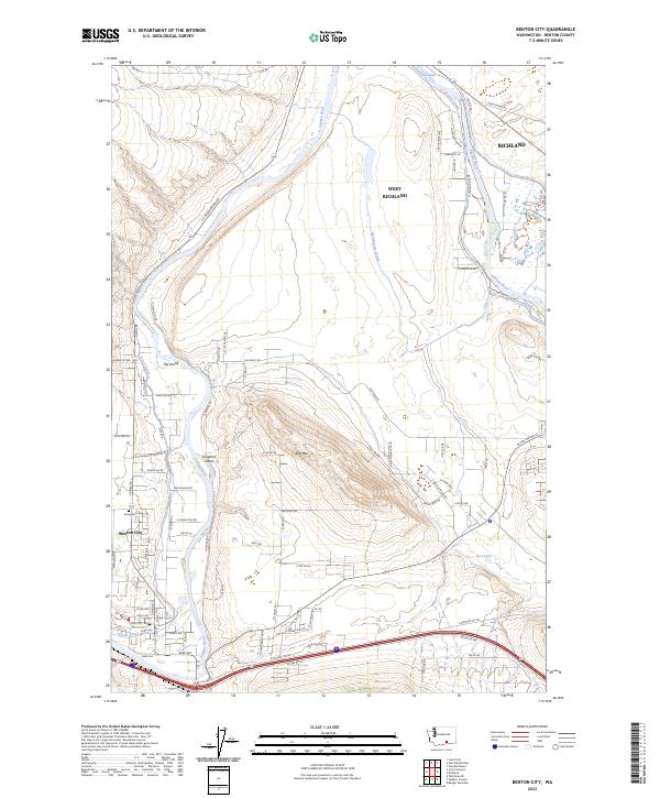 USGS Topographic Map – Benton City