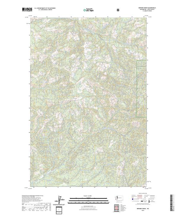 USGS Topographic Map – Bernier Creek