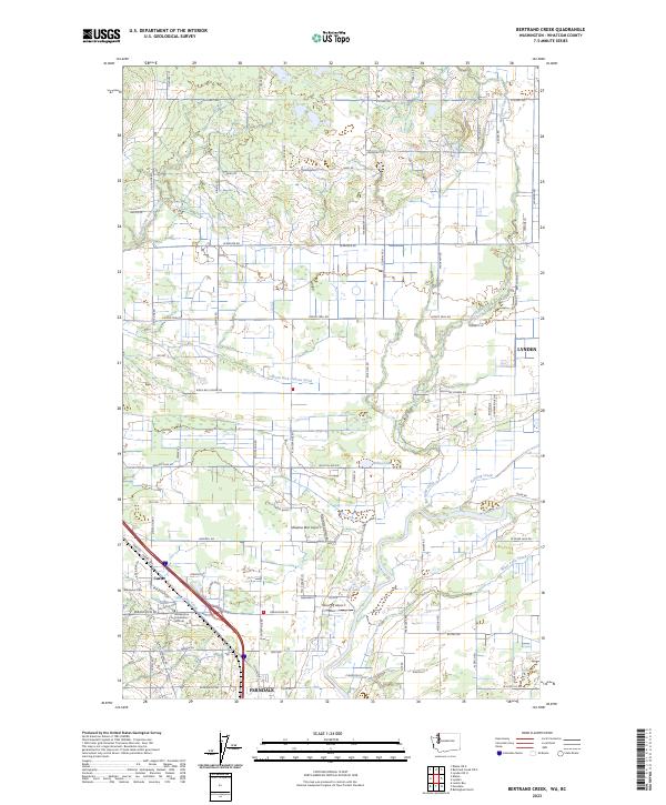USGS Topographic Map – Bertrand Creek