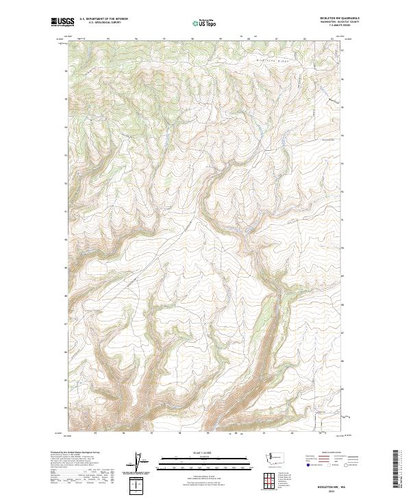 USGS Topographic Map – Bickleton NW
