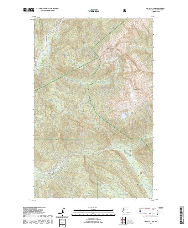 USGS Topographic Map – Big Devil Peak