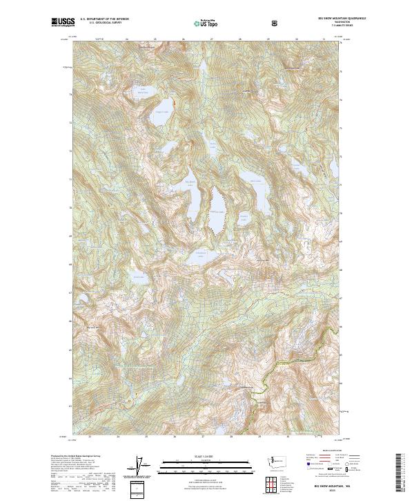 USGS Topographic Map – Big Snow Mountain