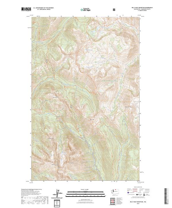 USGS Topographic Map – Billy Goat Mountain
