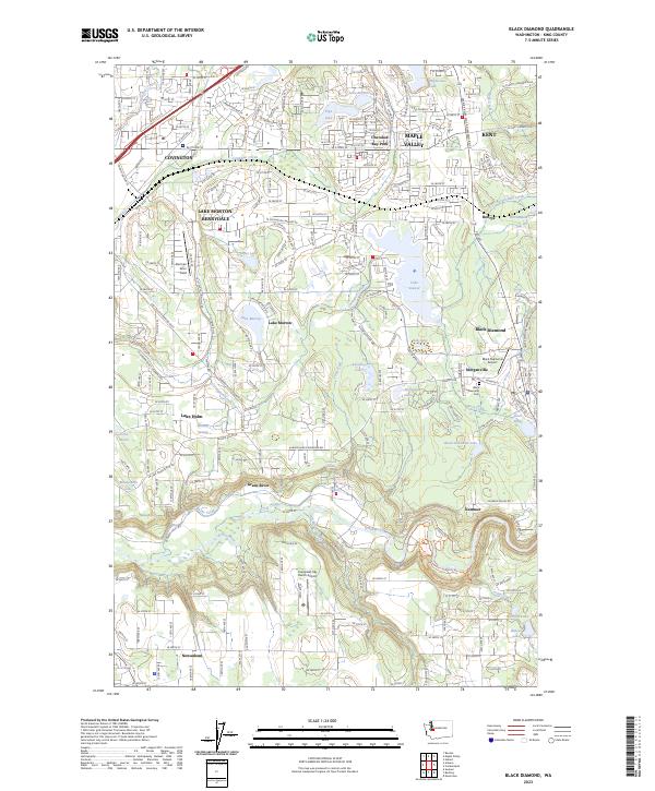 USGS Topographic Map – Black Diamond