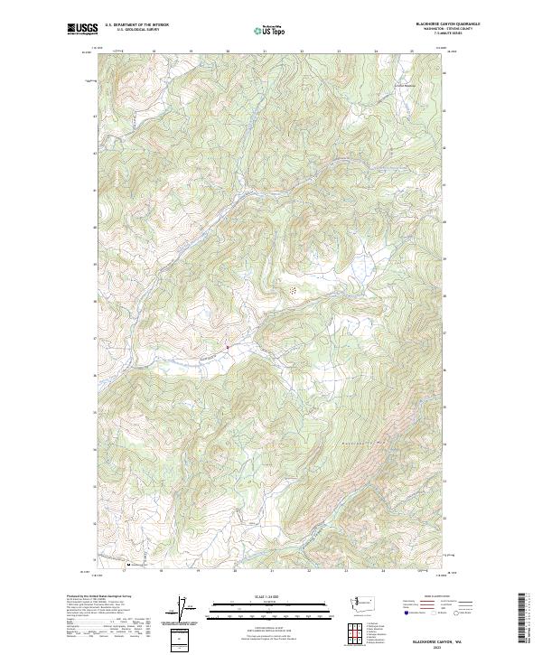 USGS Topographic Map – Blackhorse Canyon