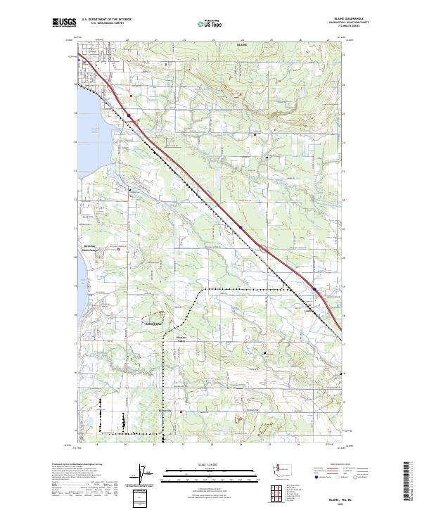 USGS Topographic Map – Blaine