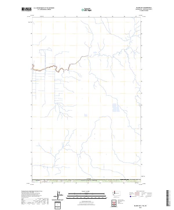 2023 Map of Blaine OE N, 2023 Print