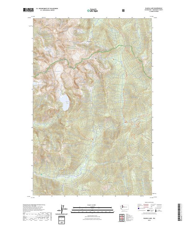 USGS Topographic Map – Blanca Lake