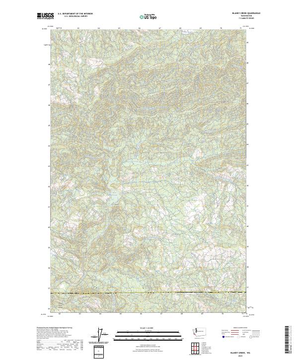 USGS Topographic Map – Blaney Creek