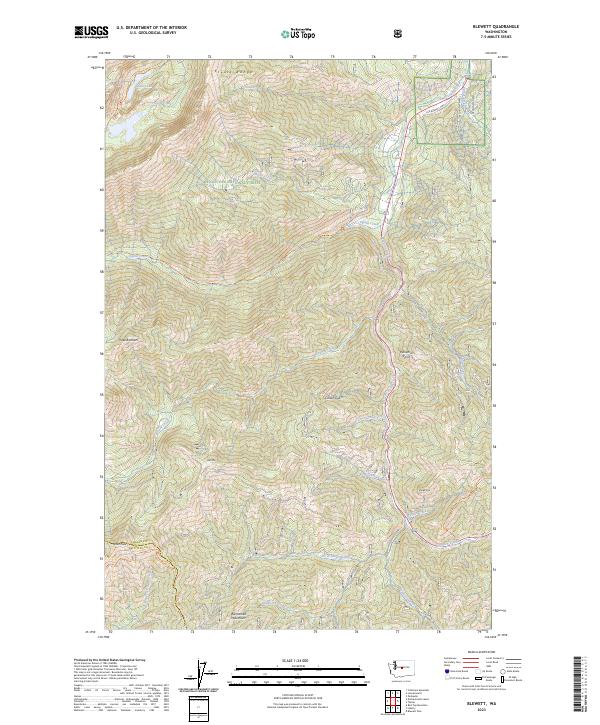USGS Topographic Map – Blewett