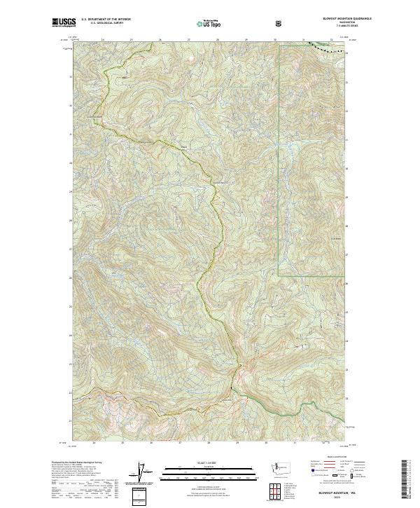 USGS Topographic Map – Blowout Mountain