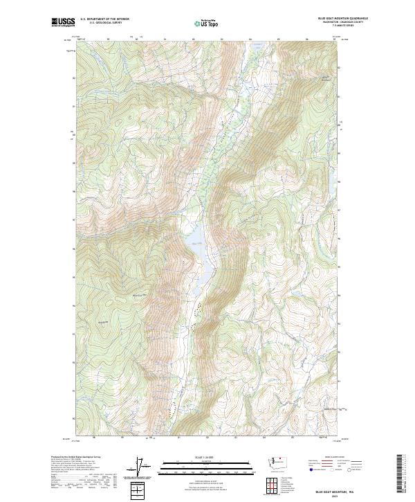 USGS Topographic Map – Blue Goat Mountain