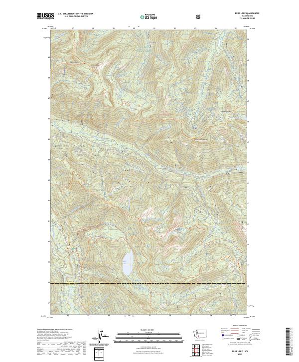 USGS Topographic Map – Blue Lake
