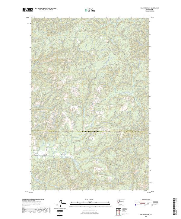 USGS Topographic Map – Blue Mountain