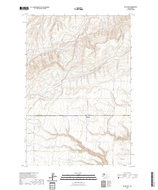 USGS Topographic Map – Bluelight
