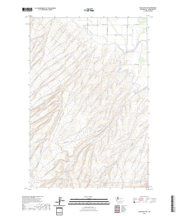 USGS Topographic Map – Bluelight NW