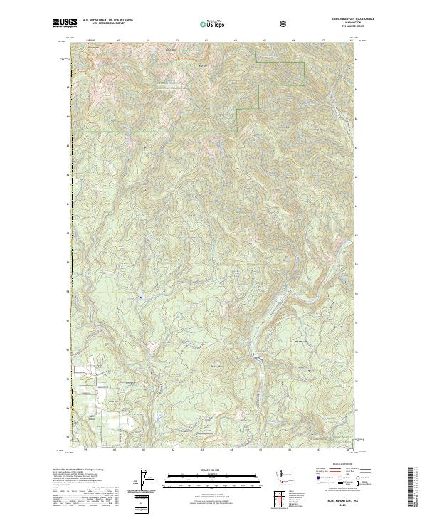 USGS Topographic Map – Bobs Mountain