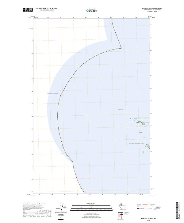 USGS Topographic Map – Bodelteh Islands