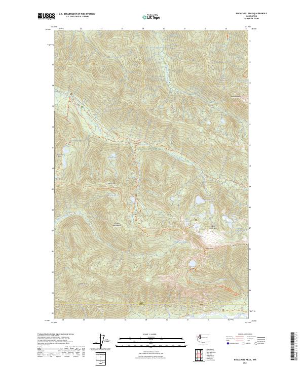 USGS Topographic Map – Bogachiel Peak