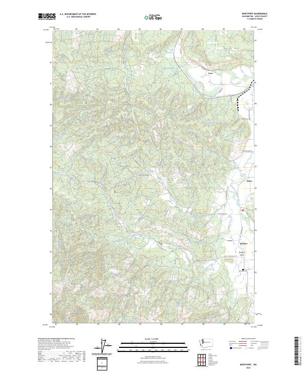 USGS Topographic Map – Boistfort