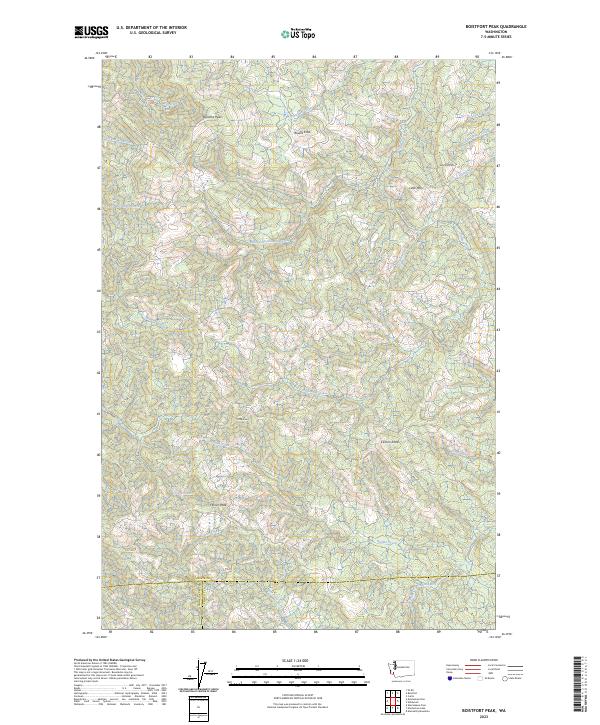 USGS Topographic Map – Boistfort Peak