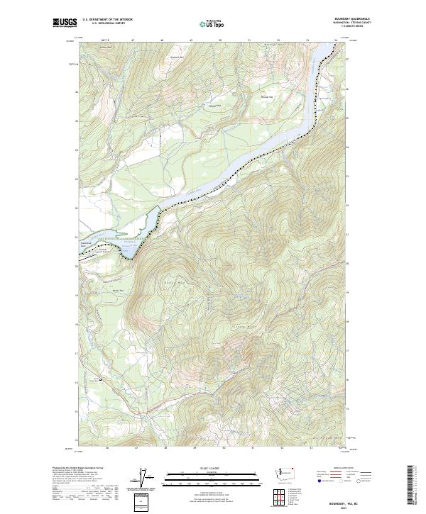 USGS Topographic Map – Boundary