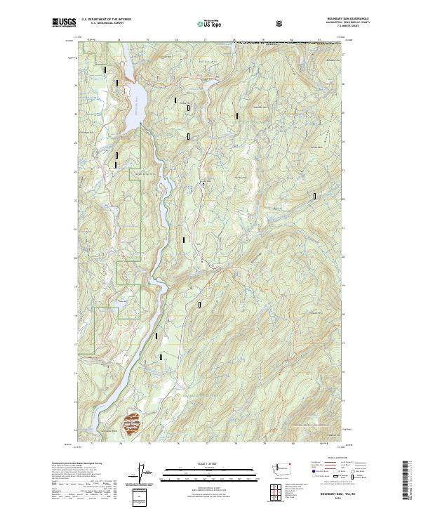 USGS Topographic Map – Boundary Dam