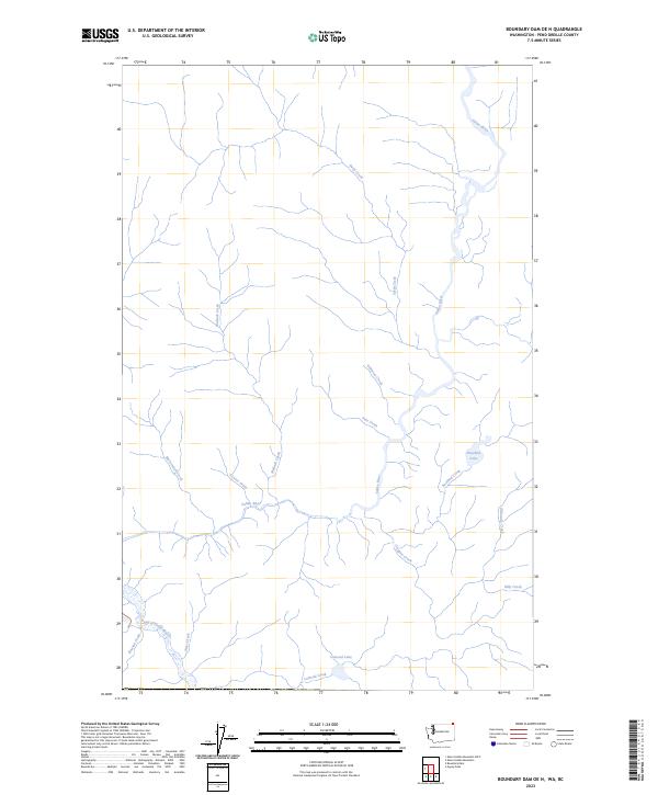 2023 Map of Boundary Dam OE N, 2023 Print