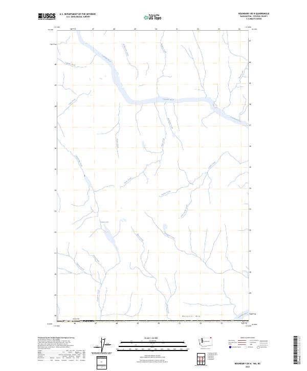 USGS Topographic Map – Boundary OE N