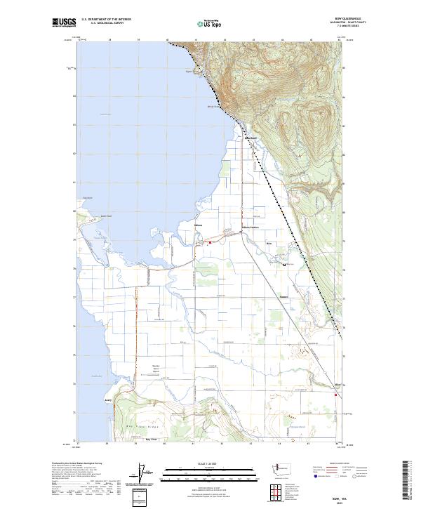 USGS Topographic Map – Bow