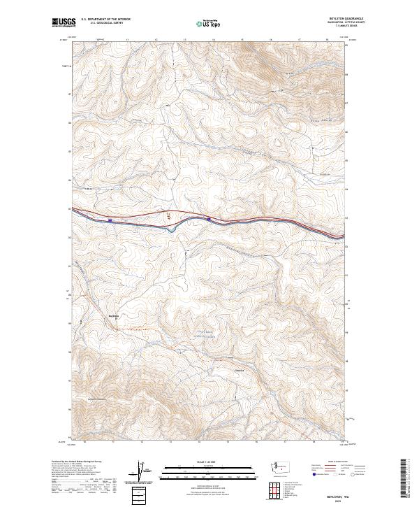 USGS Topographic Map – Boylston