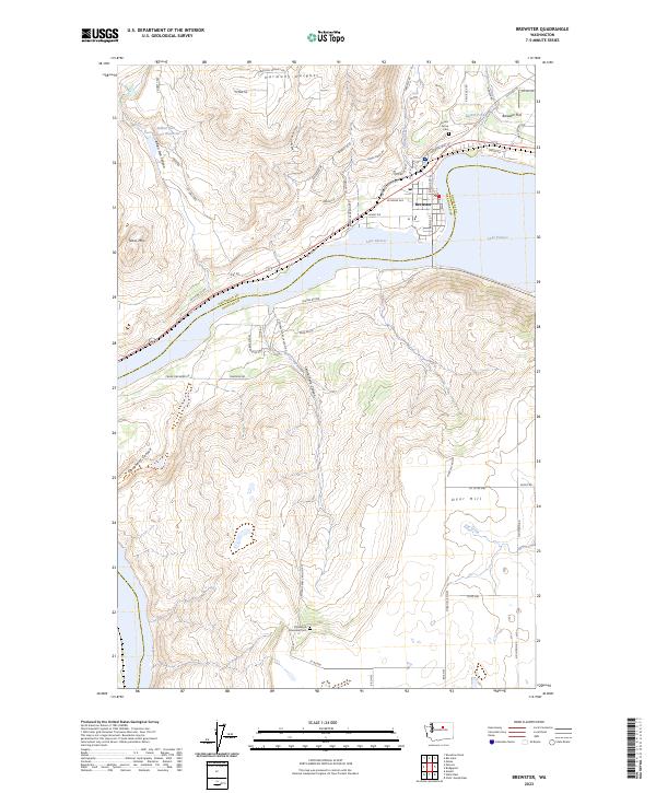 USGS Topographic Map – Brewster