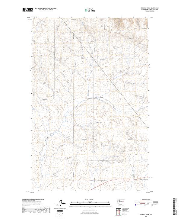 USGS Topographic Map – Broadax Draw