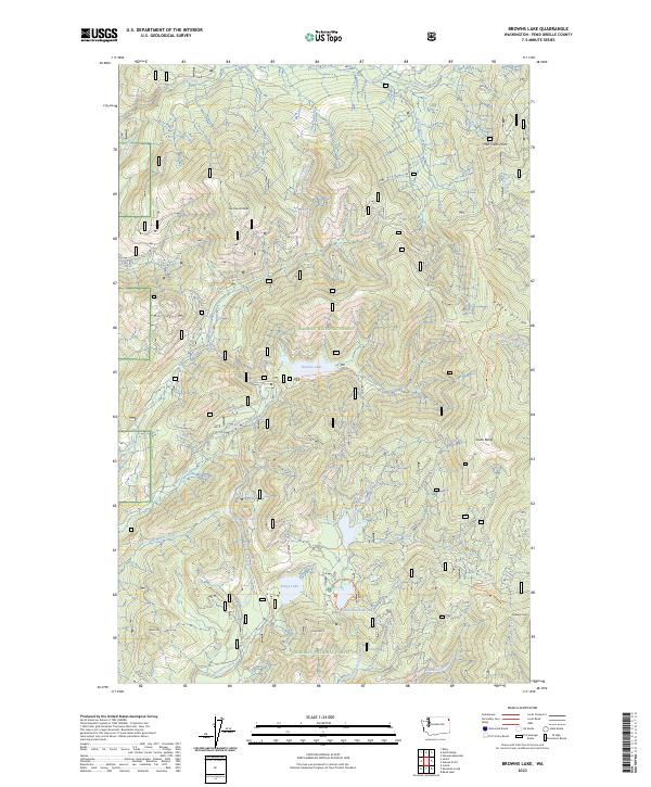 USGS Topographic Map – Browns Lake