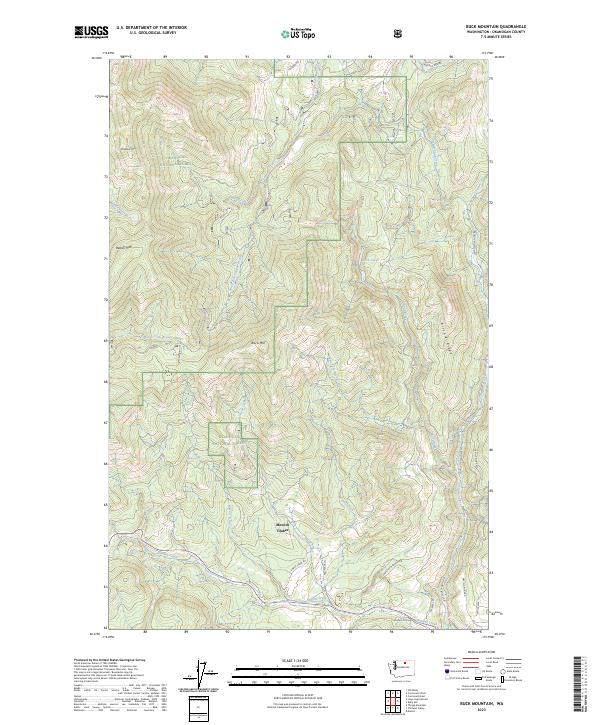 USGS Topographic Map – Buck Mountain