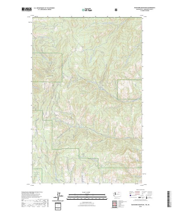 USGS Topographic Map – Buckhorn Mountain